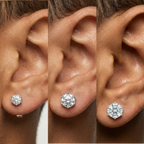 Orecchino Zircone Brillante – Diverse Dimensioni (Unità Singola)