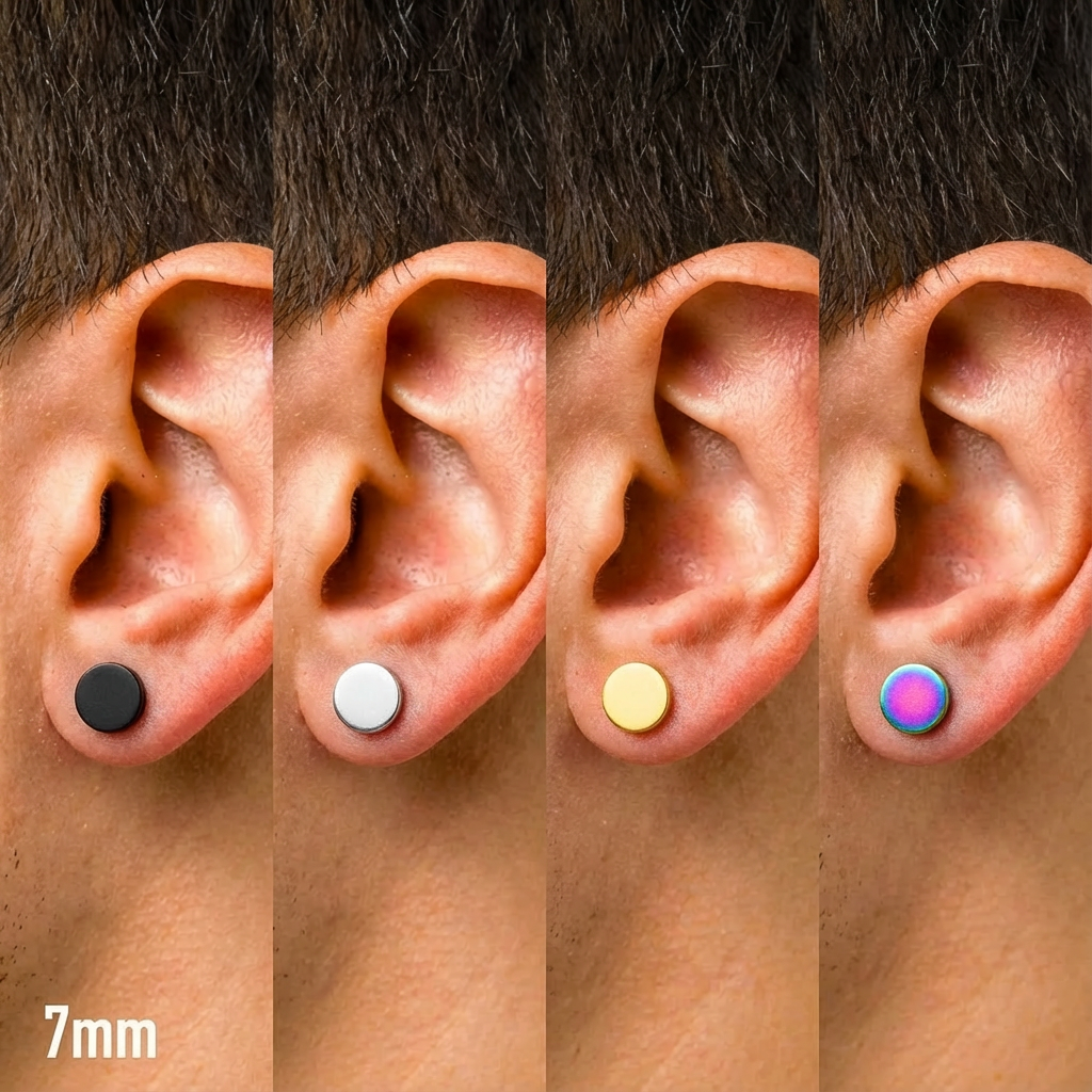 Plug Finto in Acciaio Inossidabile – Orecchino Masculino