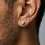 Orecchino Zircone Brillante – Diverse Dimensioni (Unità Singola)