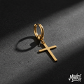 Orecchini a Cerchio con Croce – Unità (Silver/Gold)