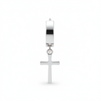 Orecchini Huggie con Croce – Unità (Silver/Gold)