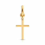 Orecchini a Cerchio con Croce – Unità (Silver/Gold)